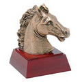 Horse/Mustang, Antique Gold, Resin Sculpture - 4"